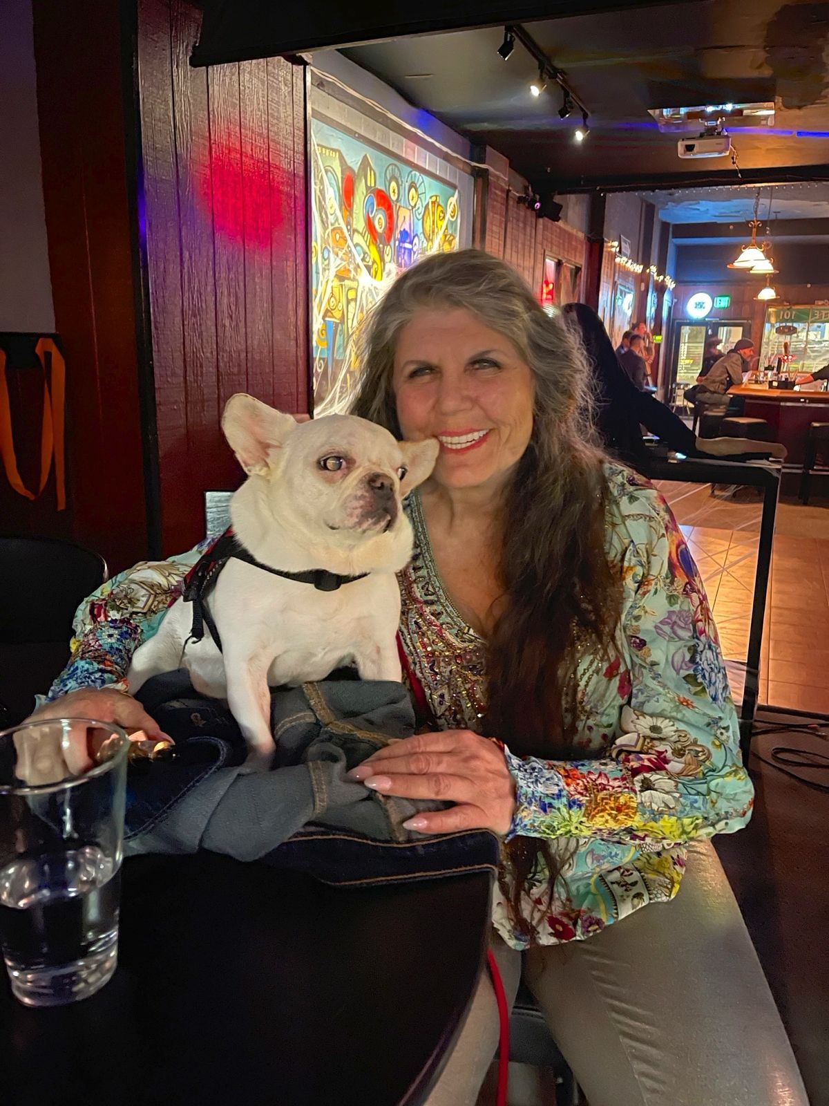 Anahata Graceland with her beloved dogs